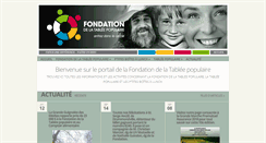 Desktop Screenshot of fondationtablee.org