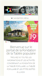 Mobile Screenshot of fondationtablee.org