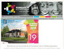 Tablet Screenshot of fondationtablee.org